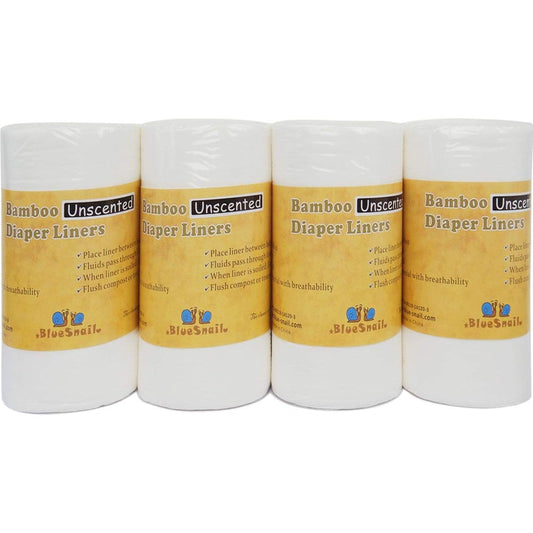 BlueSnail rayon unscented diaper liners packaging front view