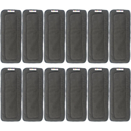 Alva Baby 5-Layer Charcoal Bamboo Inserts set of 12