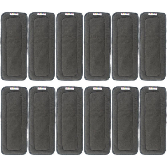 Alva Baby 5-Layer Charcoal Bamboo Inserts set of 12