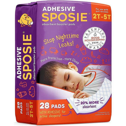 Select Kids Sposie adhesive diaper booster pads front package view