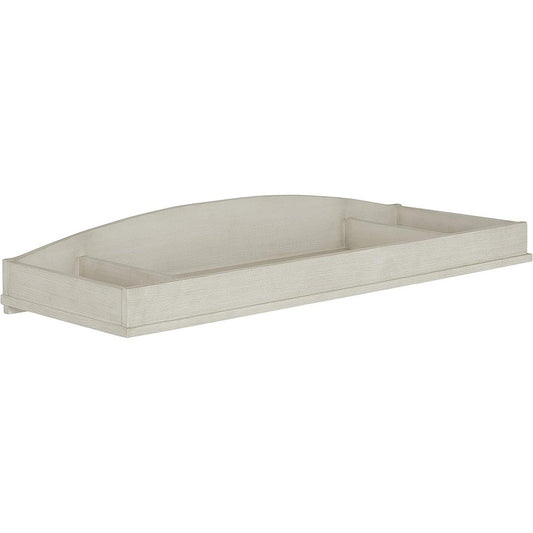 Evolur Signature Amsterdam Changing Tray front view in Glazed Brush White