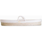 Design Dua baby changing basket front view with natural handwoven texture