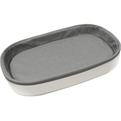 Stokke Sleepi Changer white oval changing pad front view