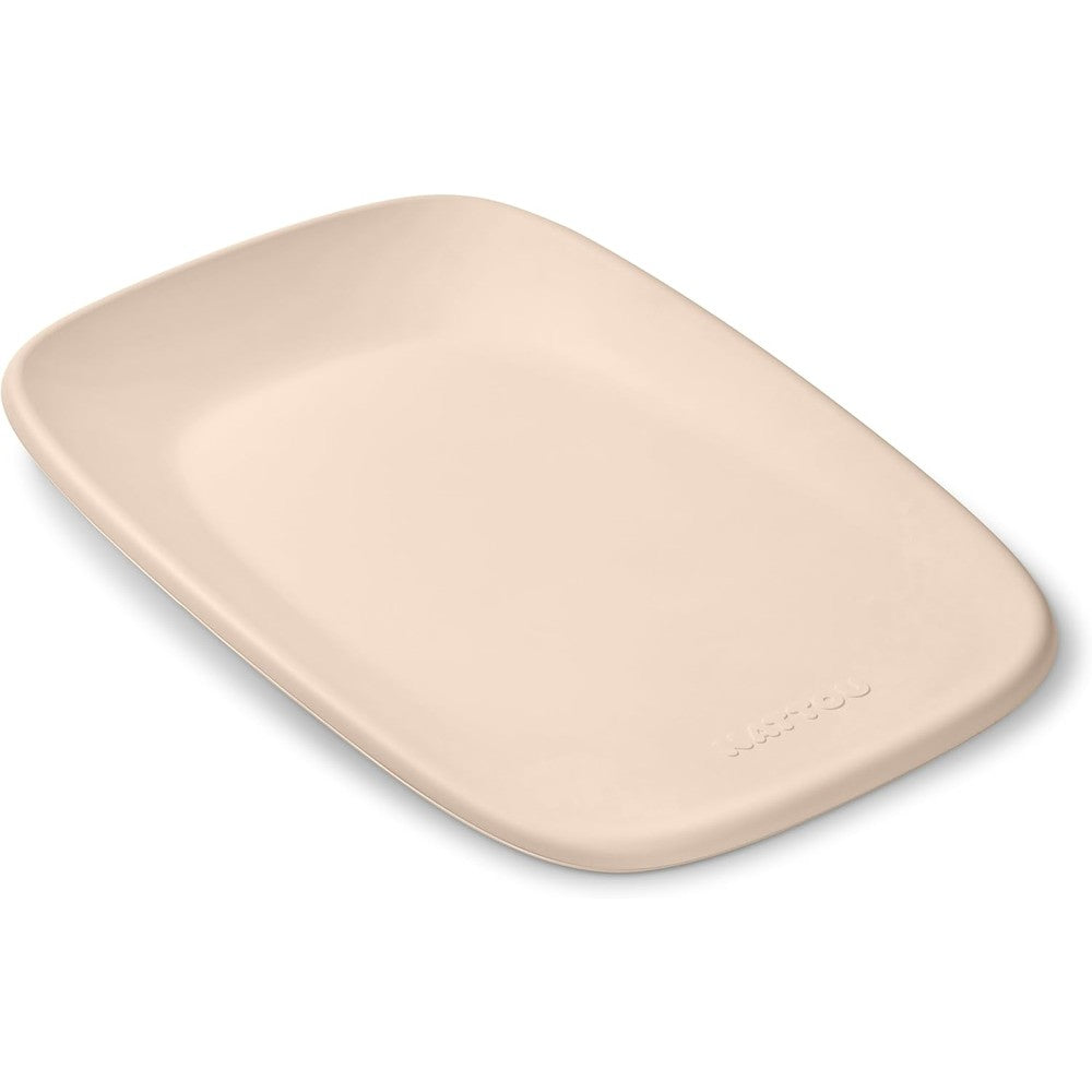Nattou Softy Changing Pad beige front view for nursery