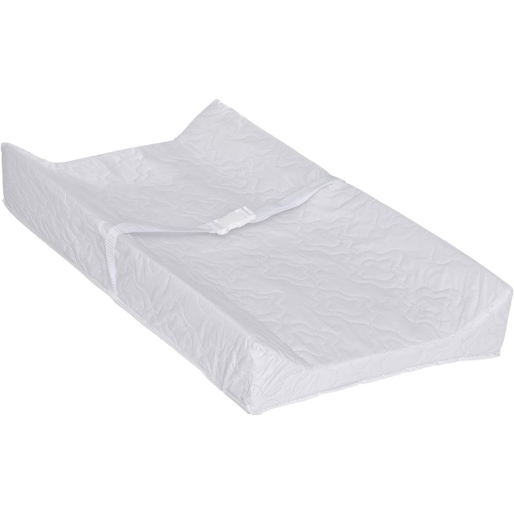 Dream On Me contour changing pad front view white
