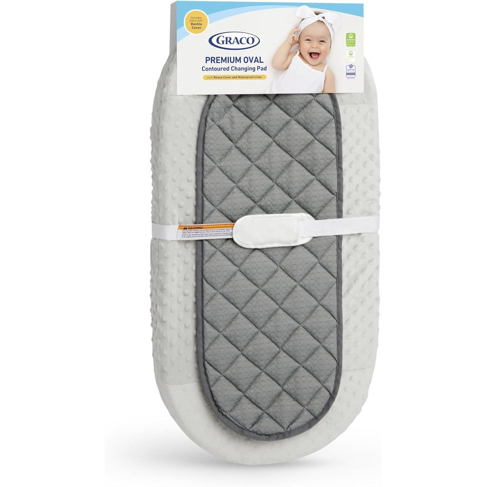 Graco Premium Oval Contoured Changing Pad front view