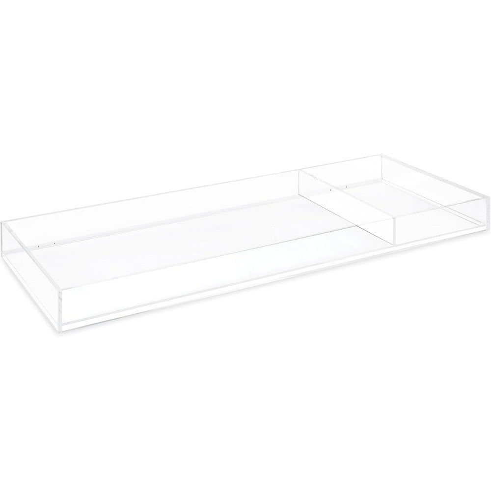 Nursery Works acrylic changing tray front view clear nursery organization