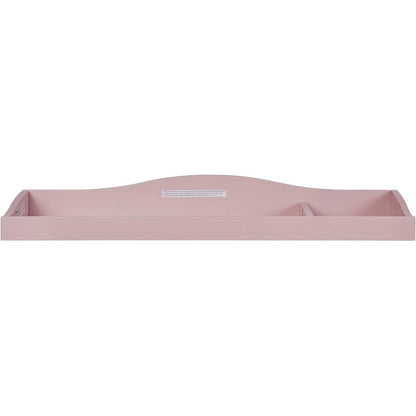 Evolur Aurora Change Tray in Dusty Rose front view for nursery decor