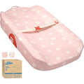 Tiny Marvels baby changing pad front view showing contoured design
