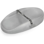 Bumbo baby changing pad front view in cool grey