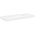 DaVinci universal wide removable changing tray front view white nursery furniture