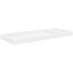 DaVinci universal wide removable changing tray front view white nursery furniture