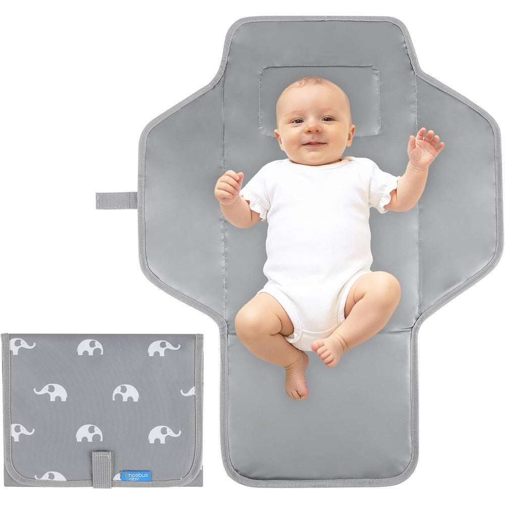Phoebus Baby portable changing pad in cute elephant print