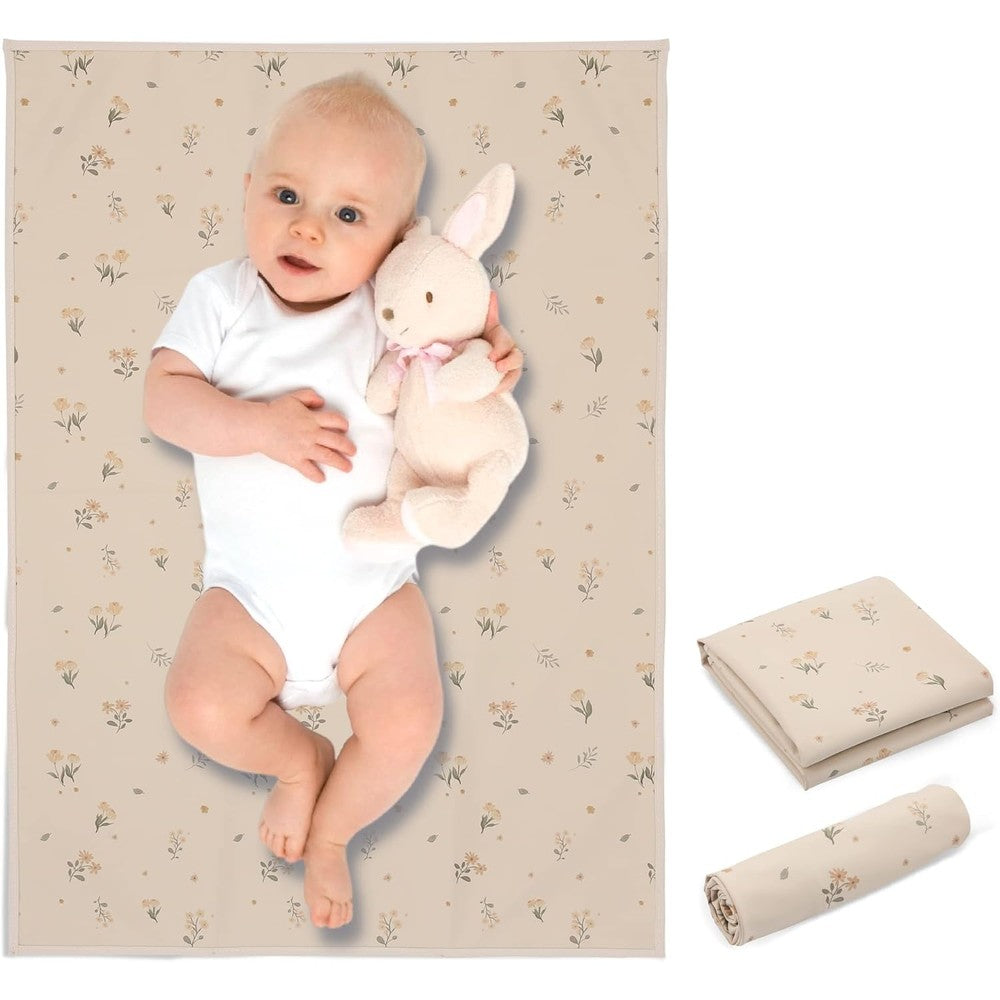 Phoebus Baby vegan leather changing mat flat view