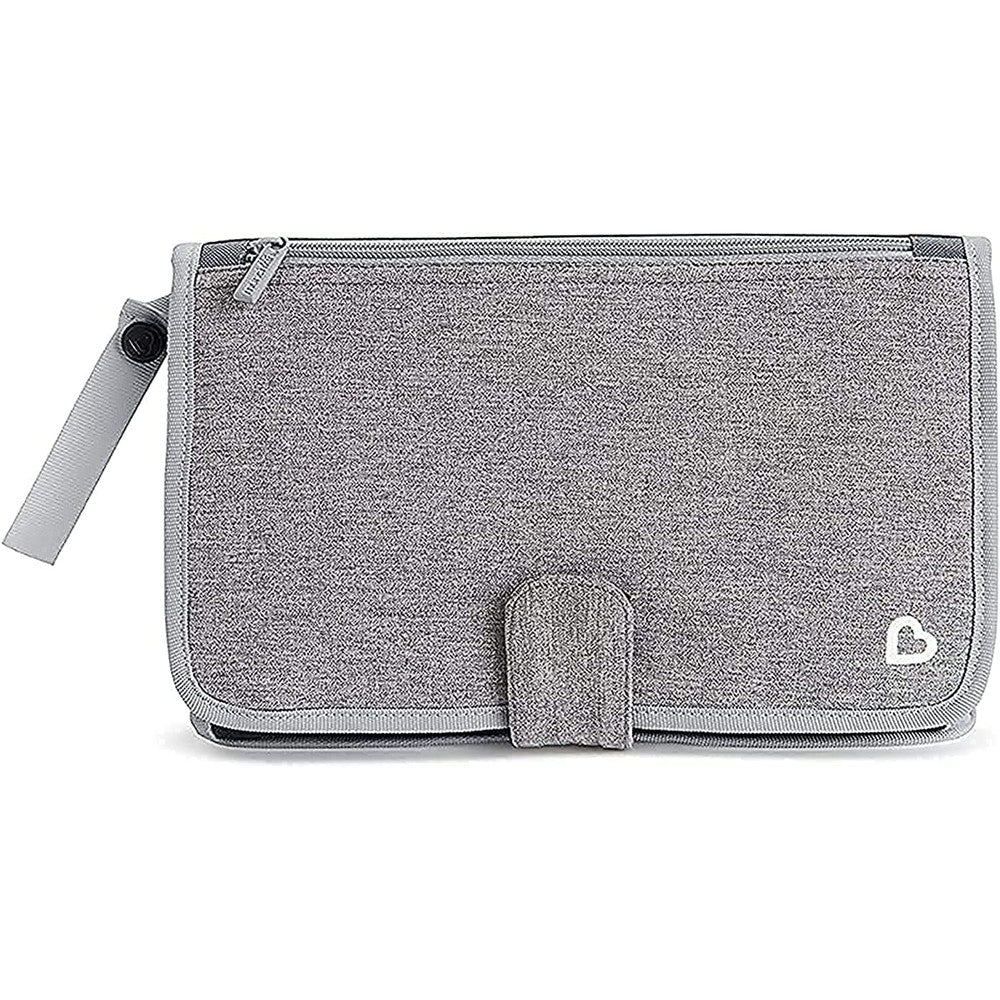 Munchkin Go Change portable diaper changing kit in grey front view