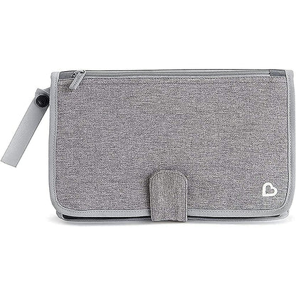 Munchkin Go Change portable diaper changing kit in grey front view