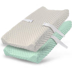 Nivava Baby changing pad cover front view showing soft minky dots.
