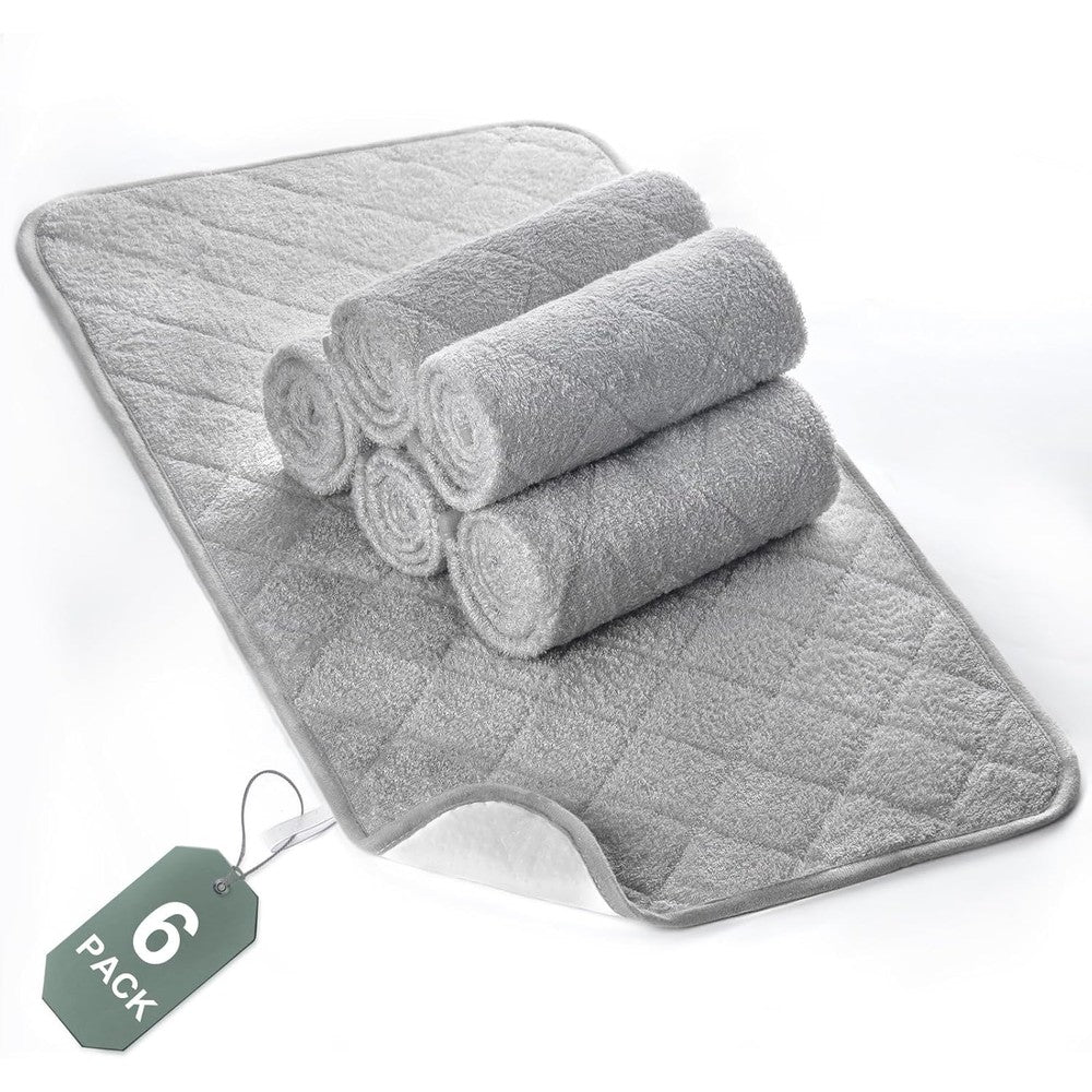 Moonsea diaper changing pad liners front view showing the 6-pack bundle.