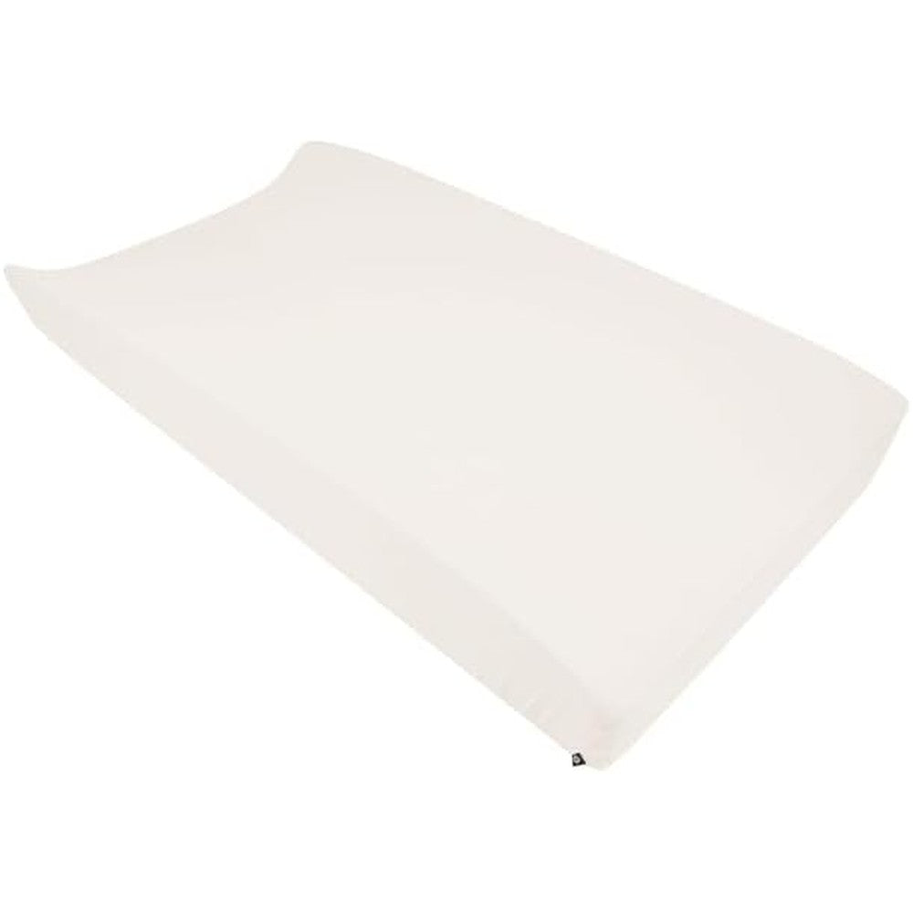 Kyte Baby soft bamboo rayon changing pad cover in oat color front view