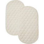 TL Care waterproof quilted playard changing pad front view with organic cotton surface