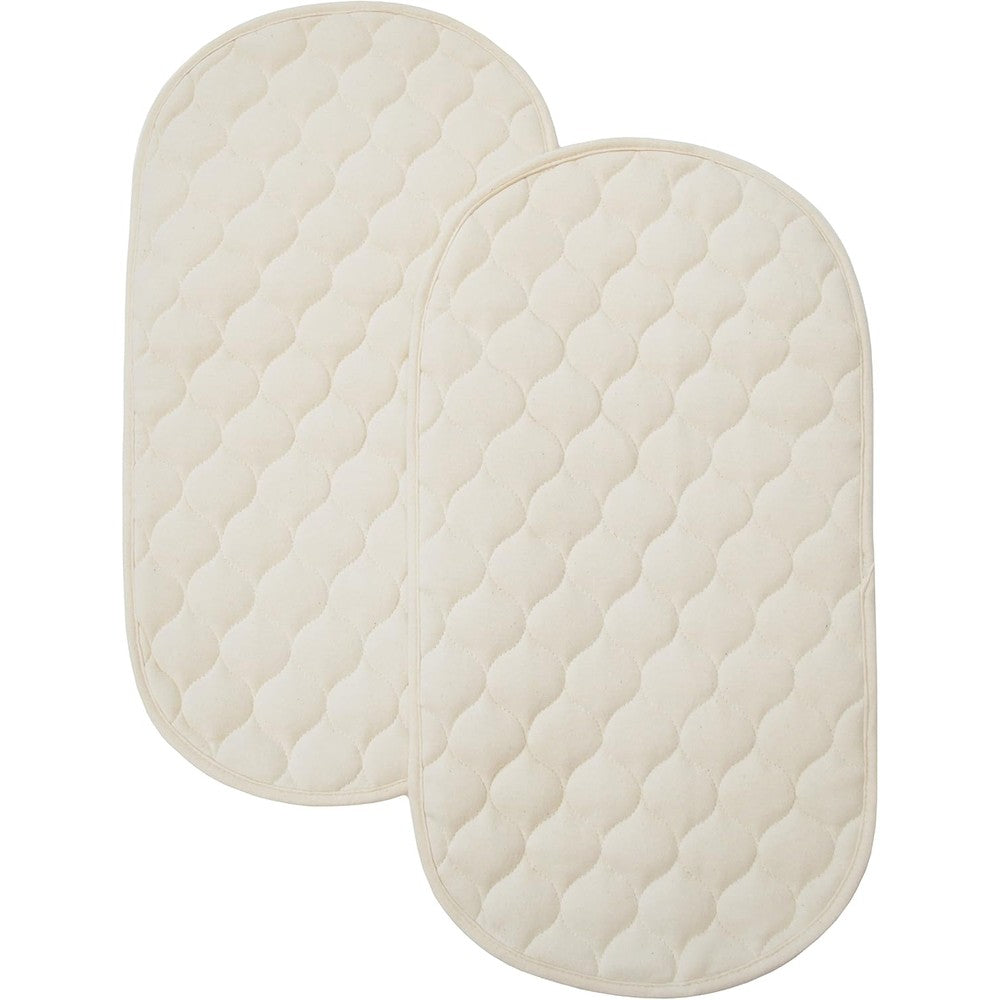 TL Care waterproof quilted organic cotton changing table pad front view