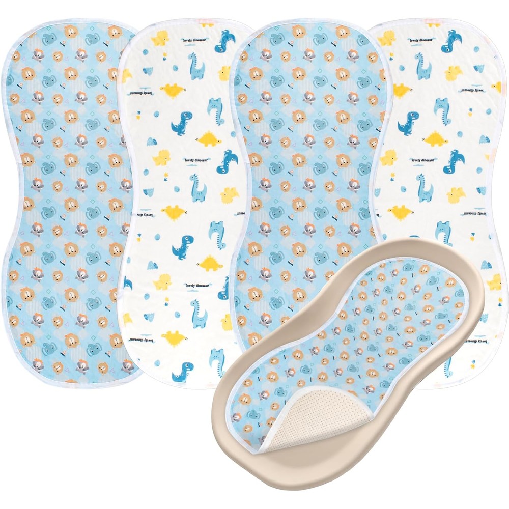 Ysppoy 4 pack peanut changing pad cover set front view