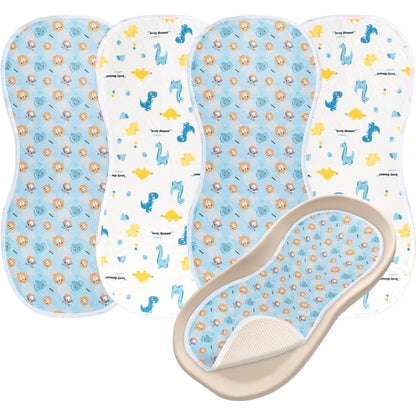 Ysppoy 4 pack peanut changing pad cover set front view