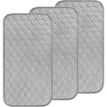 Accmor Waterproof Changing Pad Liners 3 Pack front view in grey