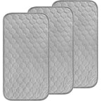 Accmor Waterproof Changing Pad Liners 3 Pack front view in grey