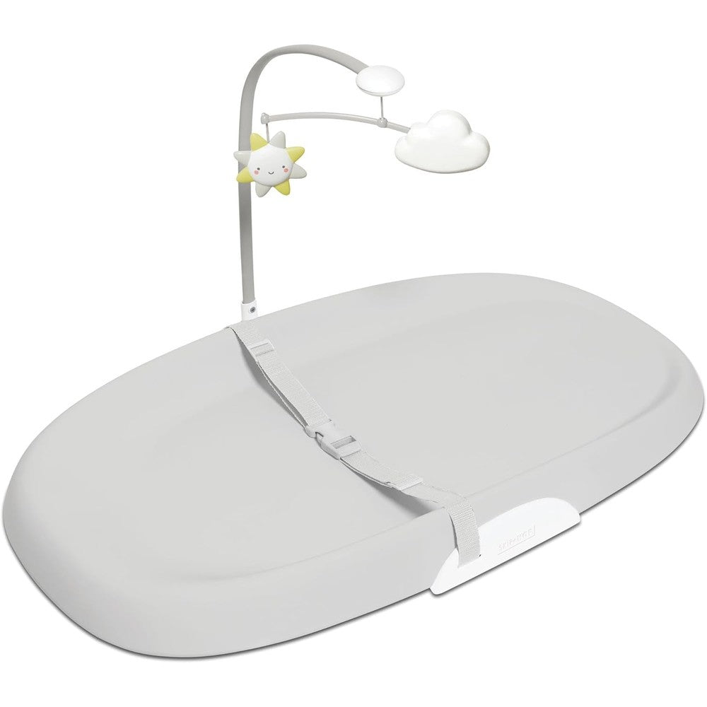 Skip Hop baby changing pad front view in grey