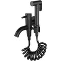 Festas Minjing brass toilet sprayer front view showing handheld nozzle and hose.