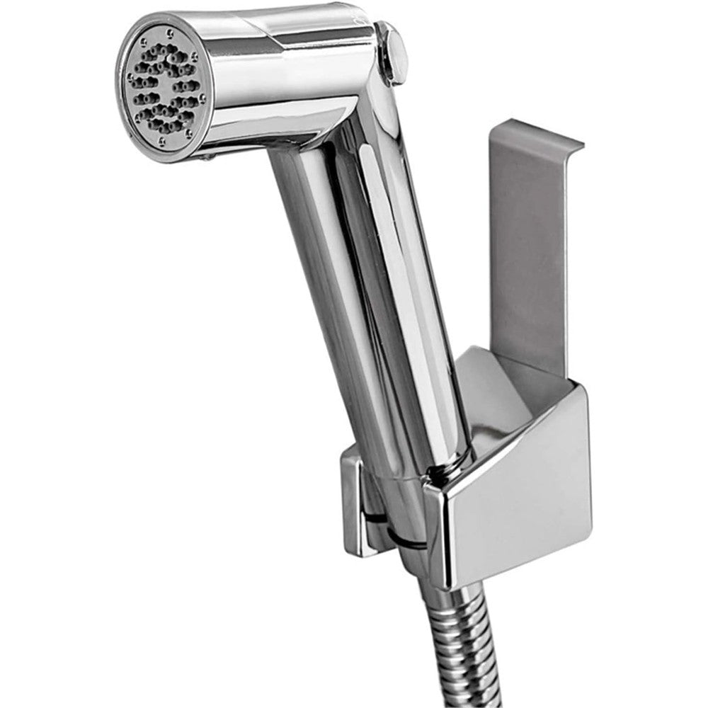 Xfonupzas handheld bidet sprayer chrome finish front view