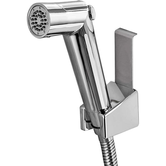 Xfonupzas handheld bidet sprayer chrome finish front view
