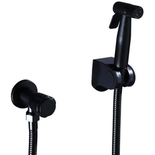 Wimpbladb matte black bidet sprayer kit front view