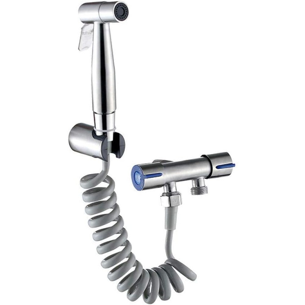 Longzhuo stainless steel handheld bidet sprayer kit front view