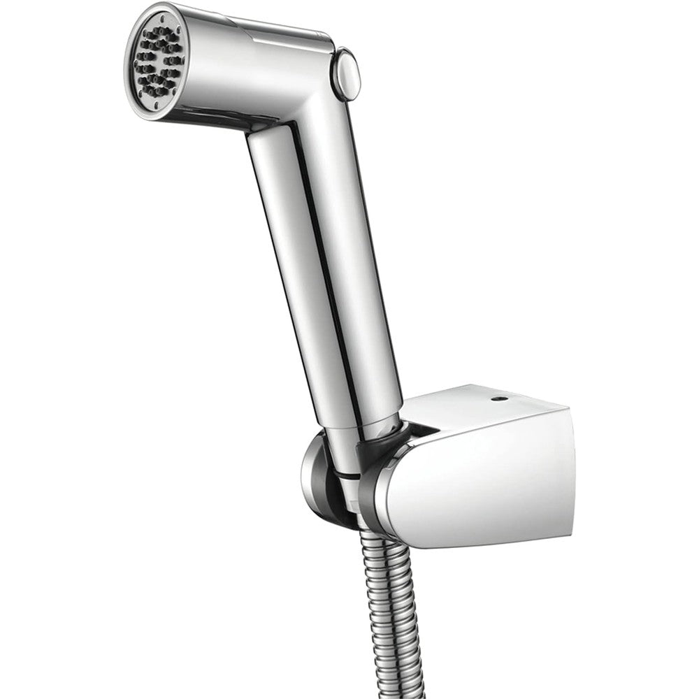 OJJBAVKFQ handheld toilet sprayer front view with chrome finish