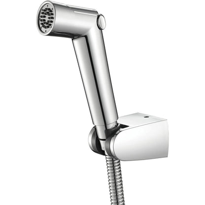 Generic handheld ABS bidet sprayer front view chrome finish