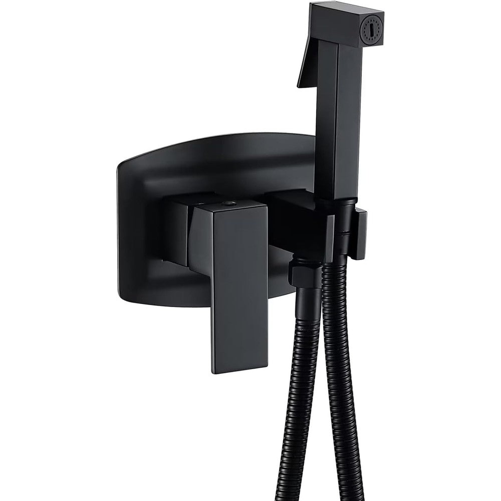 Wrkmh Handheld Bidet Sprayer matte black front view