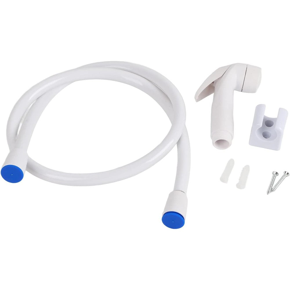 Fafeicy plastic handheld bidet sprayer front view with nozzle and handle