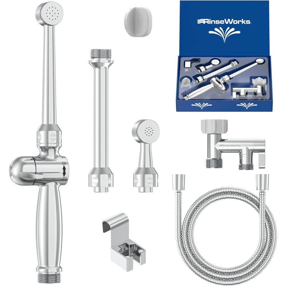 RinseWorks Aquaus 360 handheld bidet sprayer front view