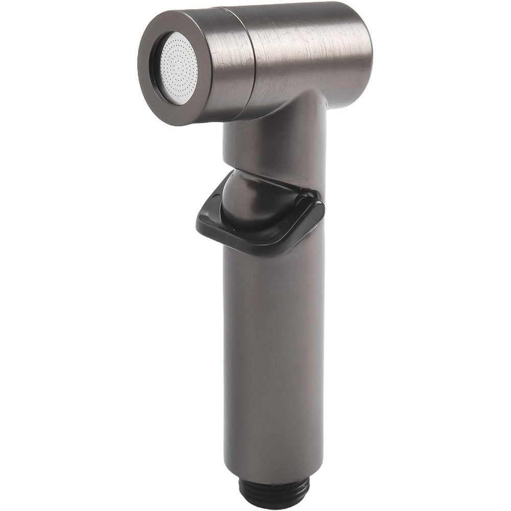 Unknown Brand P06 Gun Ash Handheld Bidet Spray Gun front view sanitary nozzle