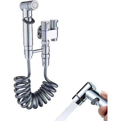 Sytongtong handheld bidet sprayer stainless steel front view