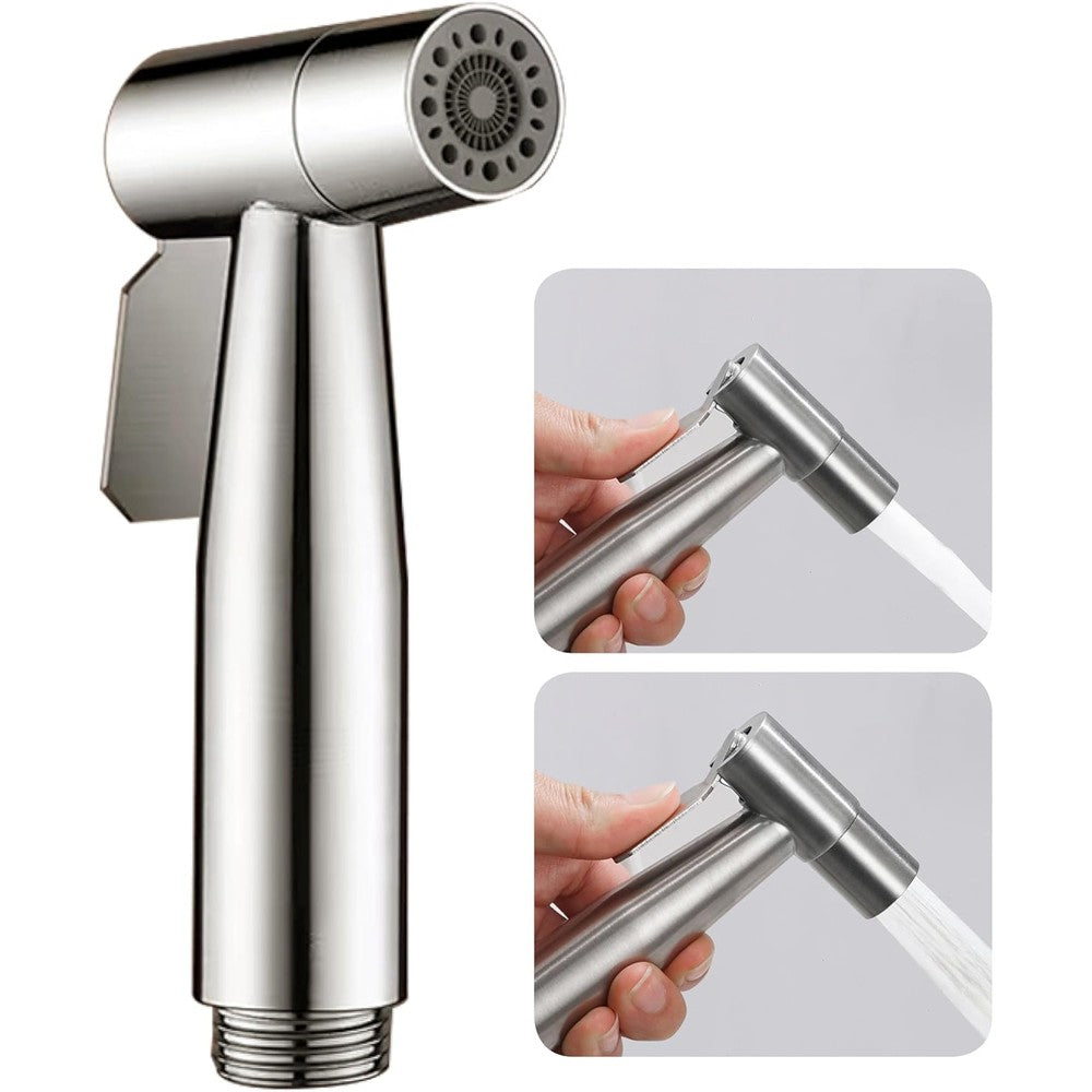 Asrcloo brushed nickel bidet sprayer head front view