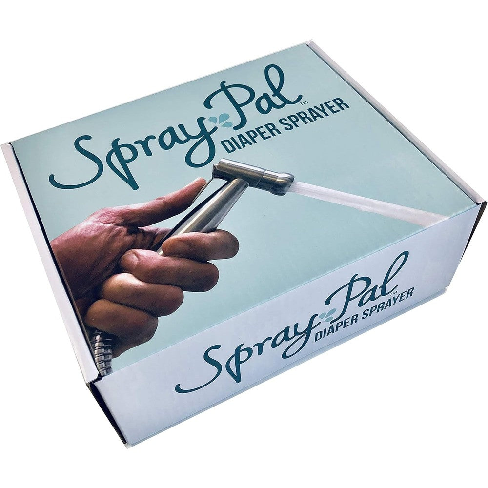Spray Pal stainless steel diaper sprayer handheld unit front view