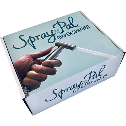 Spray Pal stainless steel diaper sprayer handheld unit front view