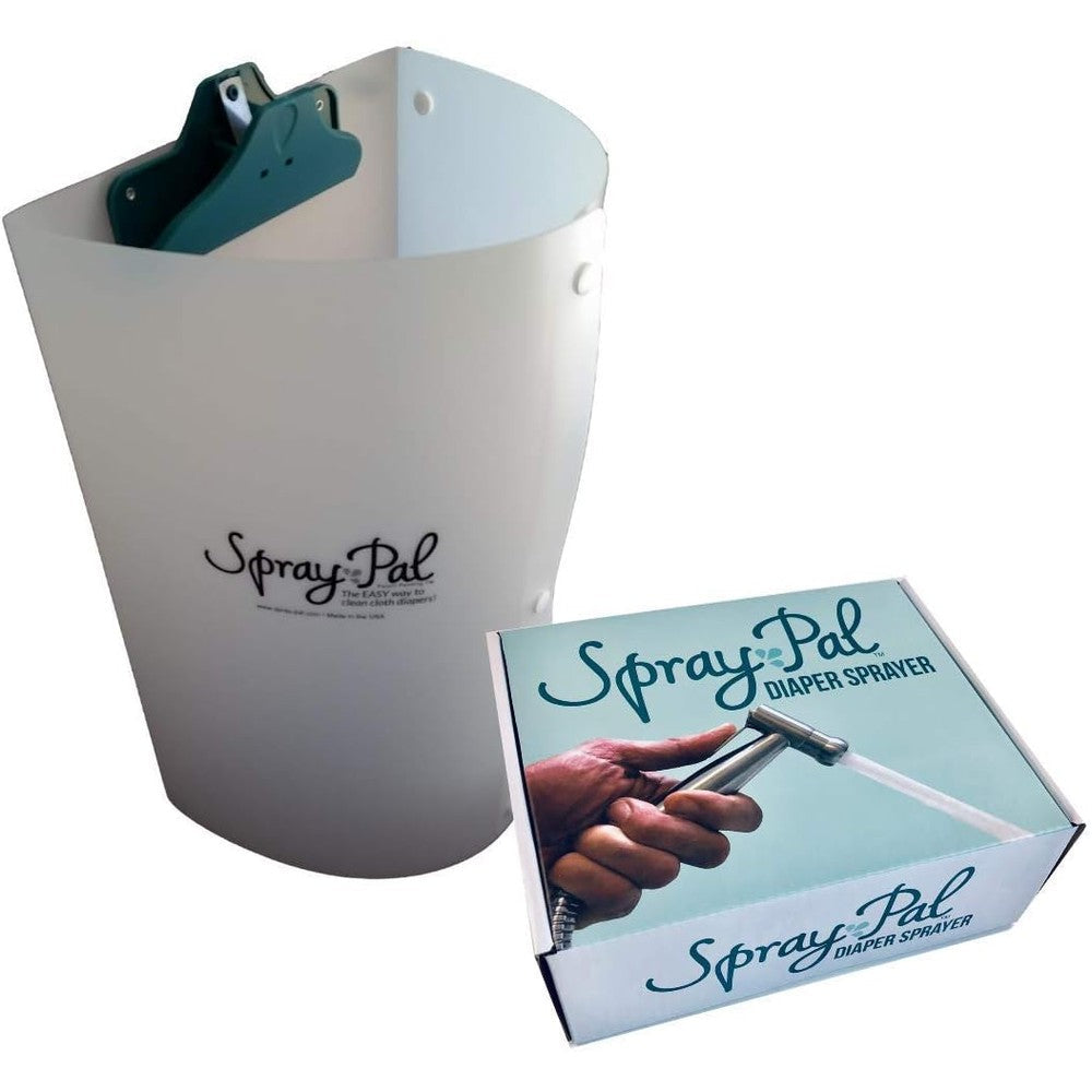 Spray Pal Premium Cloth Diaper Cleaning Kit front view with splatter shield and sprayer