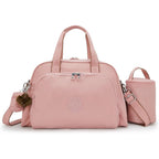 Kipling Camama Diaper Bag front view in pink