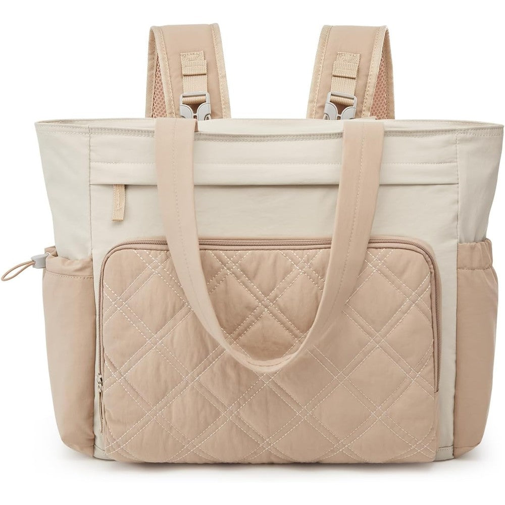 G4Free 3-in-1 diaper bag backpack in beige front view