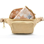 Ditty Co Lanikai small diaper bag natural tan front view