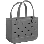 Bogg Bag Bitty Small Tote front view in dark grey
